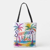 Lebendige Sommerstimmung Tasche (Rückseite)