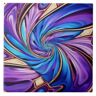 lebendige Spiralkachel Fliese