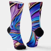 lebendige Spiralsocken Socken (Gewinkelt)