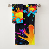 Lebendige Spritzkunst-Explosion Badhandtuch Set (Insitu)