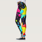 Lebendige Spritzkunst-Explosion Leggings (Links)