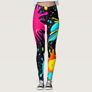 Lebendige Spritzkunst-Explosion Leggings