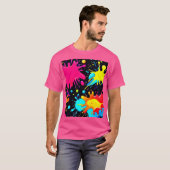 Lebendige Spritzkunst-Explosion T-Shirt (Vorne ganz)