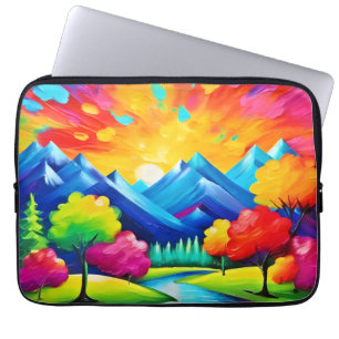 Lebendige Talvision Malerei Laptopschutzhülle