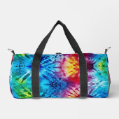 Lebendige Tie Dye Burst Weekender Tasche (Vorderseite)
