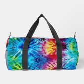 Lebendige Tie Dye Burst Weekender Tasche (Rückseite)