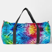 Lebendige Tie Dye Burst Weekender-Tasche Duffle Bag (Vorderseite)