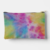Lebendige Tie Dye Watercolor Custom Accessoiretasc Zubehörtasche (Rückseite)