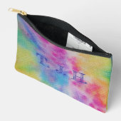 Lebendige Tie Dye Watercolor Custom Accessoiretasc Zubehörtasche (Offen)
