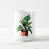 Lebendige Topfpflanze Pop-Art Kaffeetasse (Mittel)