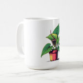 Lebendige Topfpflanze Pop-Art Kaffeetasse (Vorderseite Links)