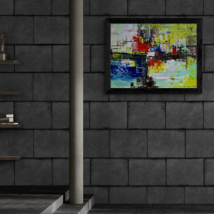 "Lebendige Träume", Abstrakte Kunst Leinwanddruck