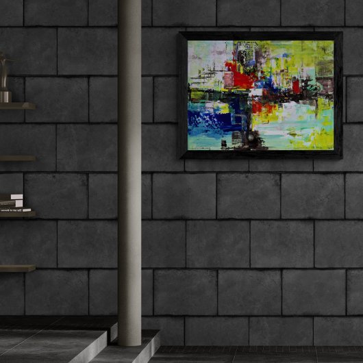 "Lebendige Träume", Abstrakte Kunst Leinwanddruck