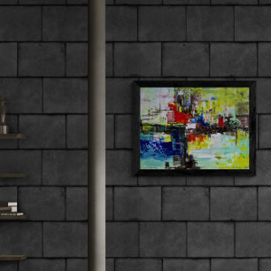"Lebendige Träume", Abstrakte Kunst Poster