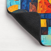 Lebendige Träume Geometrie – Kühne moderne abstrak Mousepad (Ecke)