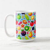 Lebendige tropische Früchte Kaffeetasse (Links)