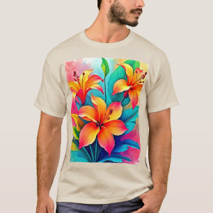 Lebendige Tropische Lilien: Sommerseele T-Shirt