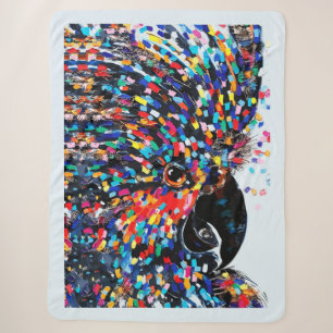 Lebendige tropische Vogelwandkunst im expressionis Sherpadecke