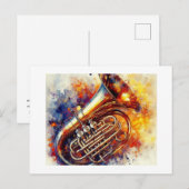 Lebendige Tuba, Postkarte (Vorne/Hinten)