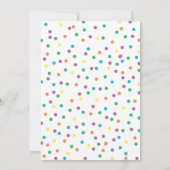 Lebendige Typografie mit Twins-Kinderdusche Einladung (Rückseite)