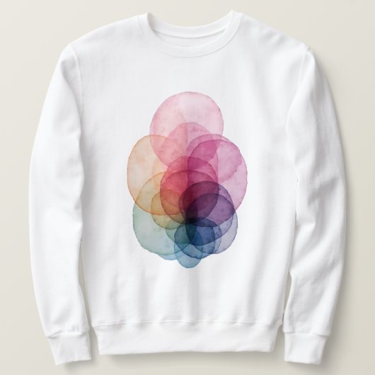 Lebendige Überlappung V01 Sweatshirt (Design vorne)
