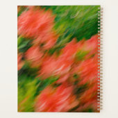 Lebendige und farbenfrohe abstrakte Blumenkunst-Fo Planer (Rückseite)