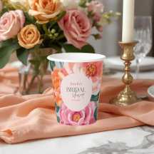 lebendige und kräftige florale Brautparty