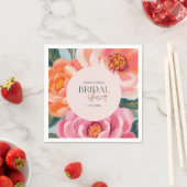 lebendige und kräftige florale Brautparty Serviette (Beispiel)