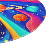 Lebendige Universumskunst Schneidebrett (Ecke)