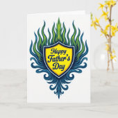 Lebendige Vatertags-Schildkarte Karte (Gelbe Blume)