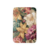 Lebendige Vintage-Blumenarrangement Badematte (Vorderseite Vertikal)