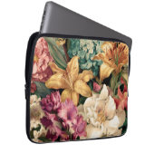 Lebendige Vintage-Blumenarrangement Laptopschutzhülle (Vorne Rechts)