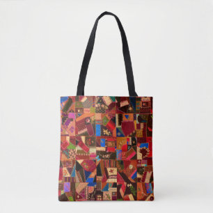 Lebendige Vintage-Crazy-Decke Tasche