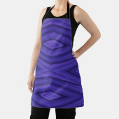 Lebendige violette Schürze mit geometrischem Muste (InSitu)