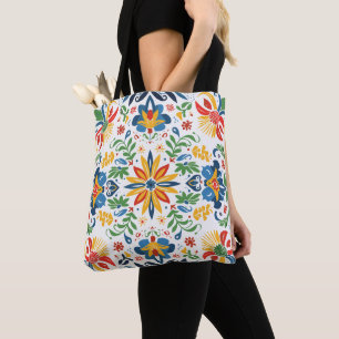 Lebendige Volkskunst Blumenmuster-Tasche Traditi Tasche