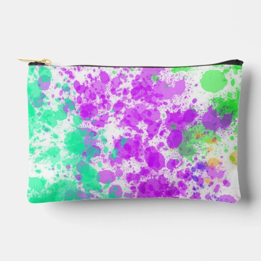 Lebendige Wasserfarbe-Spritzer-Make-up-Tasche | Ab Zubehörtasche (Vorderseite)