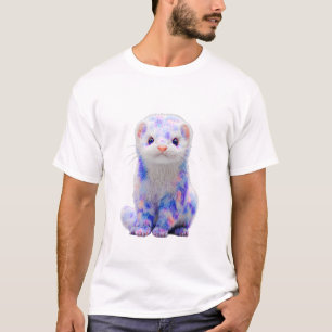 Lebendige Wasserfarben-Regenbogen-Kosmische-Baby-F T-Shirt