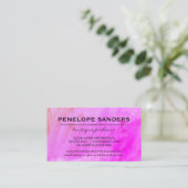 Lebendige Wasserfarbenausdrucksstark Visitenkarte (Stehend Vorderseite)