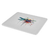 Lebendige Wasserfarbendragonfly Schneidebrett (Ecke)