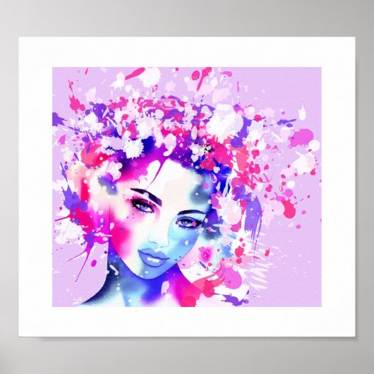 Lebendige Weiblichkeit | Visuelles Meisterwerk Poster (Vorne)