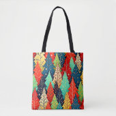Lebendige Weihnachtsbaum-Muster-Kunst Tasche (Vorderseite)