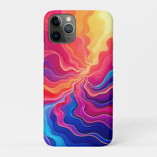 Lebendige Wellen: Abstrakte Neon-Energiefluss-Kuns Case-Mate iPhone Hülle