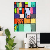 Lebendige Whimsy Poster (Heimbüro)