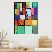 Lebendige Whimsy Poster (Küche)