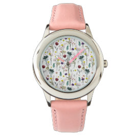 Lebendige Wildblume  Armbanduhr