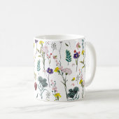 Lebendige Wildblume  Kaffeetasse (VorderseiteRechts)