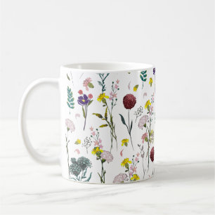 Lebendige Wildblume Kaffeetasse