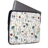 Lebendige Wildblume Laptopschutzhülle (Vorne Rechts)