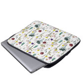 Lebendige Wildblume Laptopschutzhülle (Vorne Knopf)