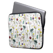 Lebendige Wildblume Laptopschutzhülle (Vorderseite Links)